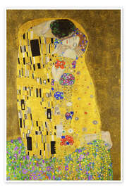 Wall art print The Kiss (detail) - Gustav Klimt