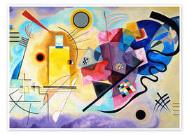 Wall art print Yellow, red and blue - Wassily Kandinsky
