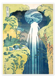 Wall art print The Amida Falls in the Far Reaches of the Kisokaido Road - Katsushika Hokusai