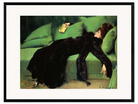 Framed art print After the ball - Ramon Casas i Carbó