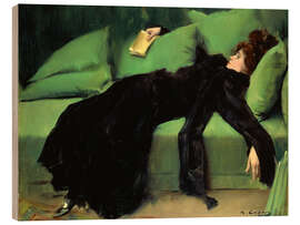 Wood print After the ball - Ramon Casas i Carbó