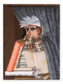 Wall art print The librarian - Giuseppe Arcimboldo