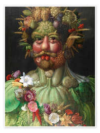 Wall art print Rudolf II of Habsburg as Vertumnus - Giuseppe Arcimboldo