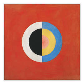 Wall art print The Swan, No. 17 - Hilma af Klint