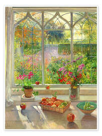 Poster Overlooking the garden - Timothy Easton