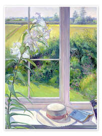 Wall art print Window Seat and Lily (detail) - Timothy Easton
