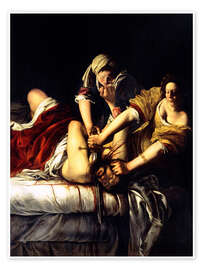 Poster Judith Slaying Holofernes - Artemisia Gentileschi