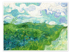 Wall art print Green Wheat Fields, Auvers - Vincent van Gogh