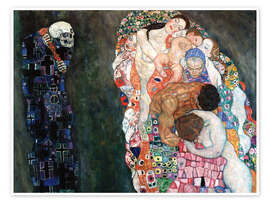 Wall art print Death and life - Gustav Klimt