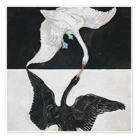 Wall art print The Swan, No. 1 - Hilma af Klint