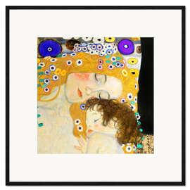 Framed art print Mother and Child (detail) - Gustav Klimt