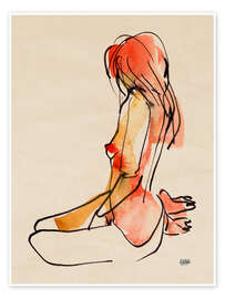 Wall art print Nude I - Pieter Hogenbirk