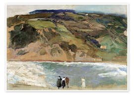 Wall art print Breakwater at San Sebastián - Joaquín Sorolla y Bastida