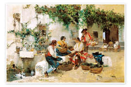 Wall art print Selling Melons - Joaquín Sorolla y Bastida