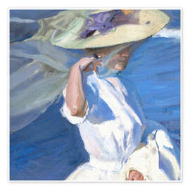 Wall art print Strolling along the Seashore (detail) - Joaquín Sorolla y Bastida