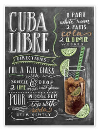 Poster Cuba Libre Recipe - Lily &amp; Val