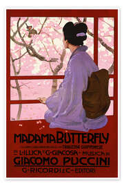Poster Madama Butterfly, 1904 - Leopoldo Metlicovitz