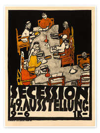 Wall art print Get Together: Secession, 49th exhibition (German) - Egon Schiele