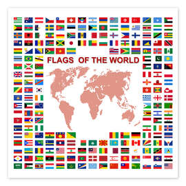 Poster Flags of the world