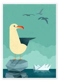 Wall art print Seagull - Dieter Braun