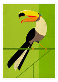 Wall art print Toucan - Dieter Braun