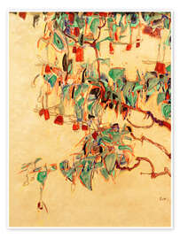 Wall art print Fuchsia Branches (Sun Tree) - Egon Schiele