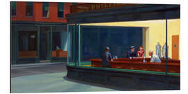 Aluminium print Nighthawks - Edward Hopper