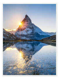 Wall art print Riffelsee and Matterhorn in the Swiss Alps - Jan Christopher Becke