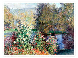 Wall art print The corner - Claude Monet