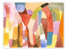 Wall art print Movement of Vaulted Chambers - Paul Klee