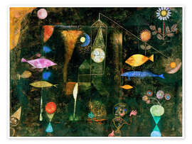 Wall art print Fish magic - Paul Klee
