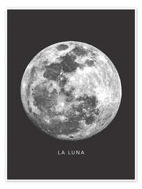 Wall art print La Luna - The Moon - Finlay and Noa