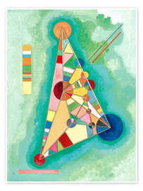 Wall art print Stained in triangle - Wassily Kandinsky