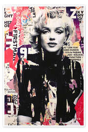 Wall art print Marilyn Monroe - Michiel Folkers