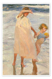 Wall art print Two Sisters, Valencia - Joaquín Sorolla y Bastida