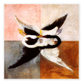 Wall art print The Swan - Hilma af Klint