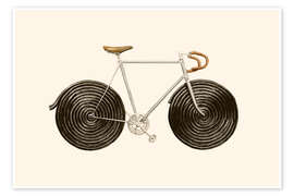 Wall art print Licorice Bike - Florent Bodart