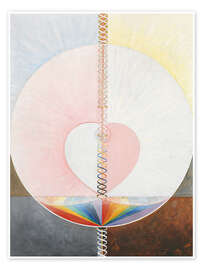 Wall art print The Dove, No. 1 - Hilma af Klint