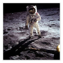 Wall art print 1st steps of human on Moon - NASA