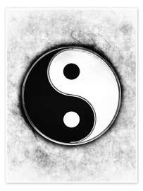 Poster Yin Yang - Black &amp; White