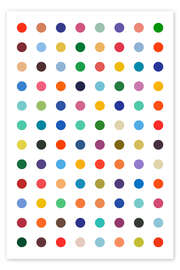 Wall art print Damien Tribute - Colourful polkadots - THE USUAL DESIGNERS