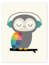 Wall art print Owl Time - Andy Westface