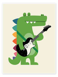 Wall art print Croco Rock - Andy Westface