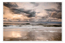 Poster Stormy Baltic Sea Usedom