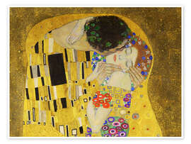 Wall art print The Kiss (detail) III - Gustav Klimt