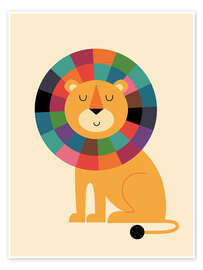 Wall art print Mr. Confidence - Andy Westface