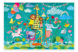 Wall art print Wild animals - Mila Marquis