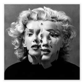 Poster Fragmented Marilyn - Marko Köppe