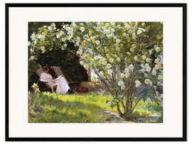 Framed art print Roses - Peder Severin Krøyer