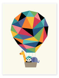 Wall art print Fly High Together - Andy Westface